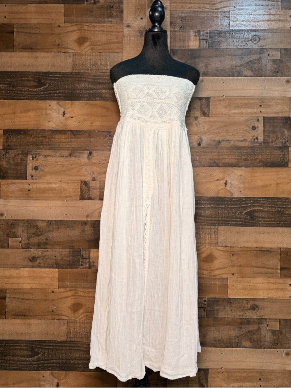 NEW NWT Free People Women's White/Ivory Maxi Dress Skirt Cover Up Large TEP 140